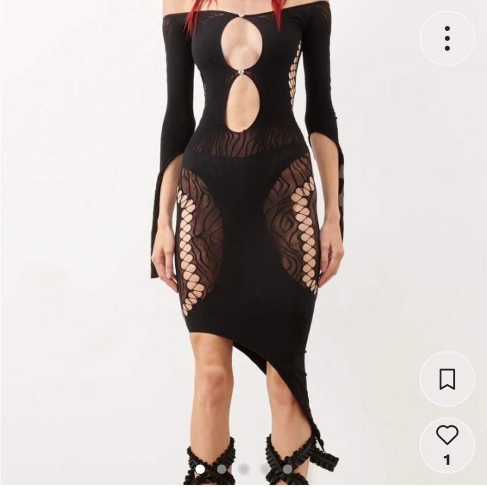 POSTER GIRL - Authentic Black Long Sleeve Dress